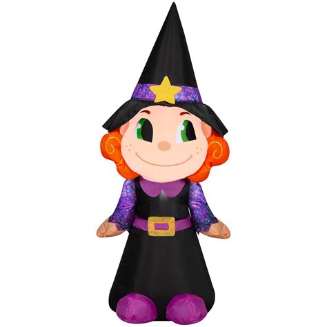 A Spooktacular Delight: The Aloha Kitty Witch Inflatable Brings Joy to Halloween